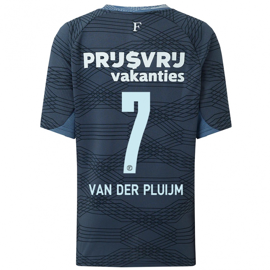 נשים כדורגל Marvin Van Der Pluijm #7 שחור אפור הרחק ג'רזי 2025/26