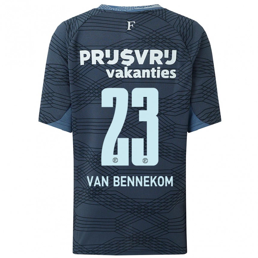 נשים כדורגל Duron Van Bennekom #23 שחור אפור הרחק ג'רזי 2025/26