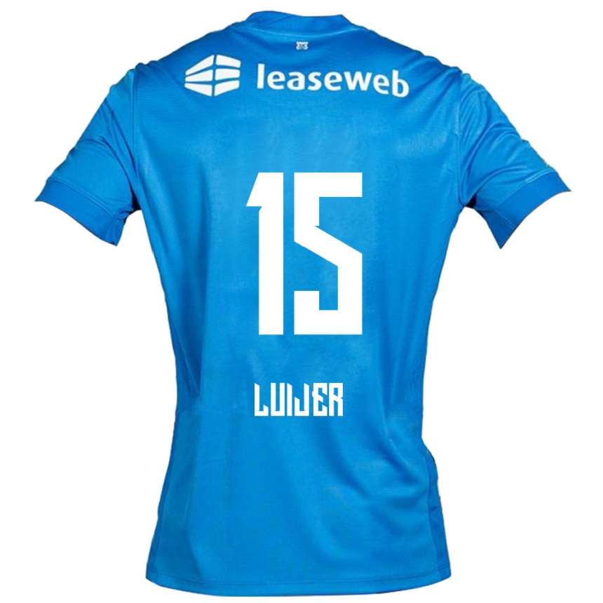 נשים כדורגל Rick Luijer #15 כחול לבן הרחק ג'רזי 2025/26