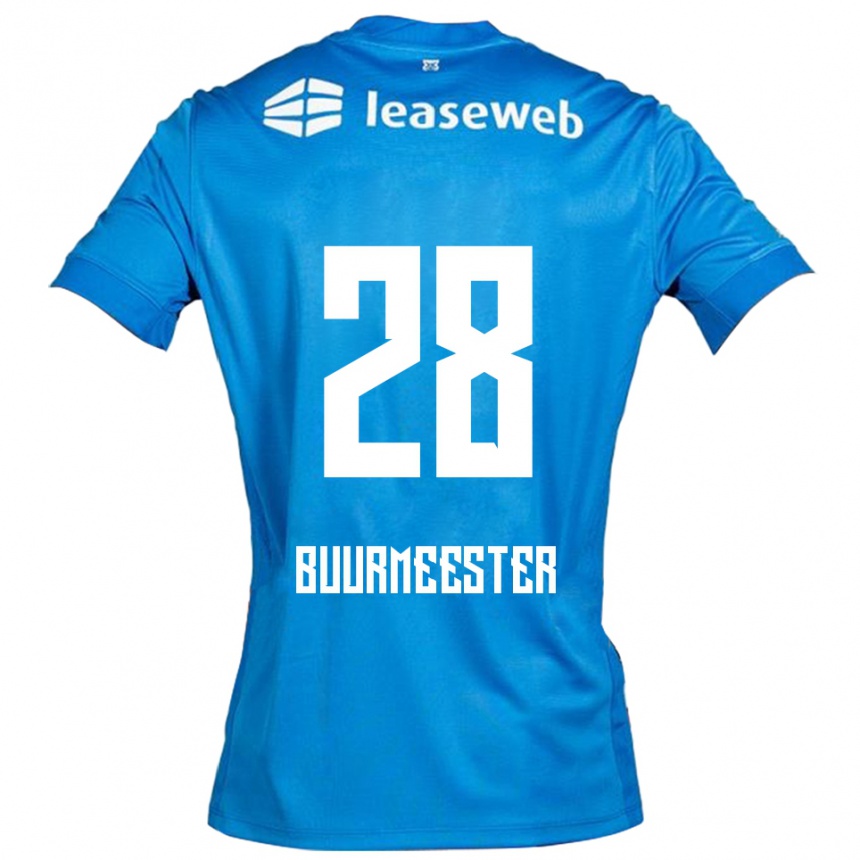 נשים כדורגל Zico Buurmeester #28 כחול לבן הרחק ג'רזי 2025/26