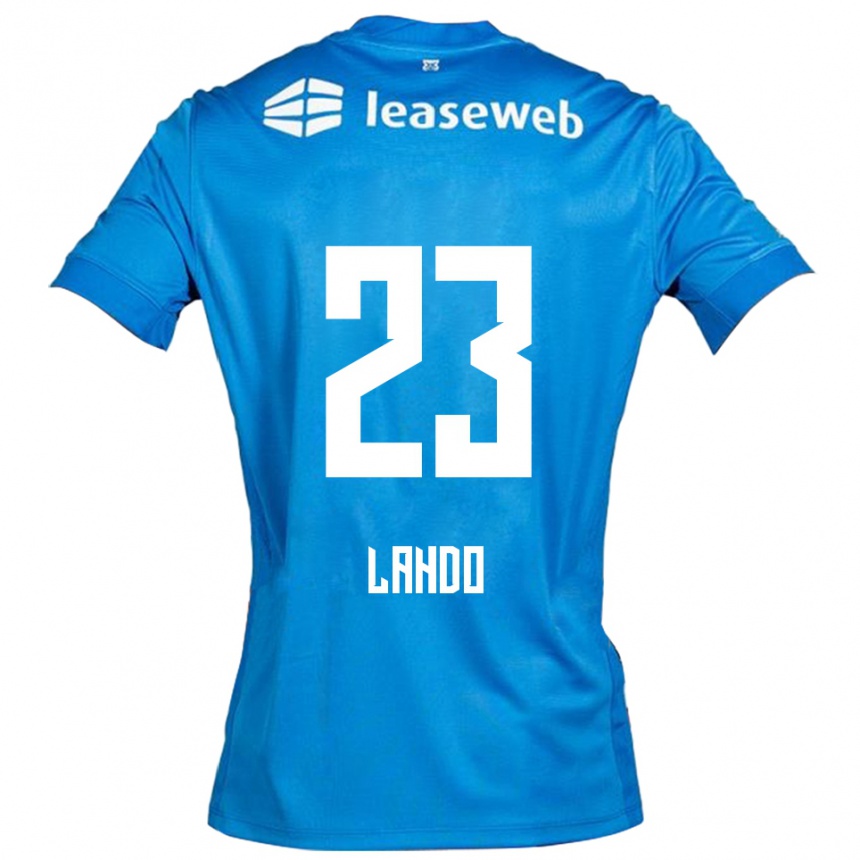 נשים כדורגל Mayckel Lahdo #23 כחול לבן הרחק ג'רזי 2025/26