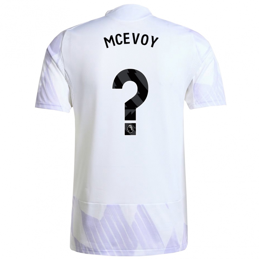 נשים כדורגל Jay Mcevoy #0 לבן סגול סגול הרחק ג'רזי 2025/26