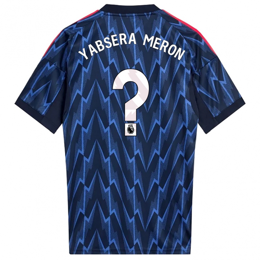 נשים כדורגל Yabsera Meron #0 נייבי אדום הרחק ג'רזי 2025/26