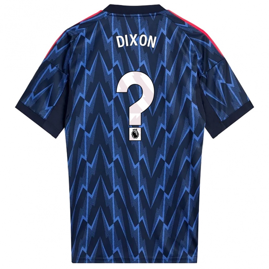 נשים כדורגל Danny Dixon #0 נייבי אדום הרחק ג'רזי 2025/26