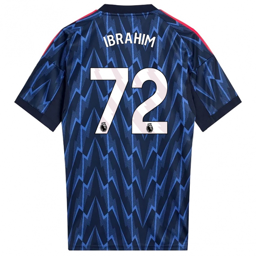 נשים כדורגל Ife Ibrahim #72 נייבי אדום הרחק ג'רזי 2025/26