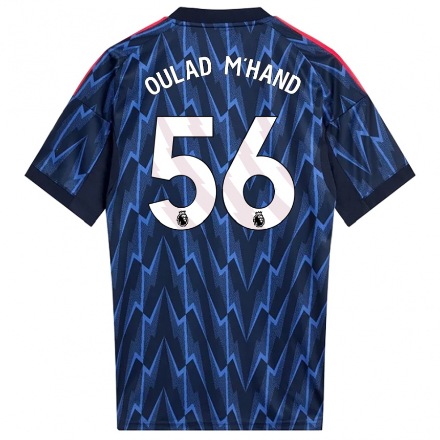 נשים כדורגל Salah-Eddine Oulad M'hand #56 נייבי אדום הרחק ג'רזי 2025/26