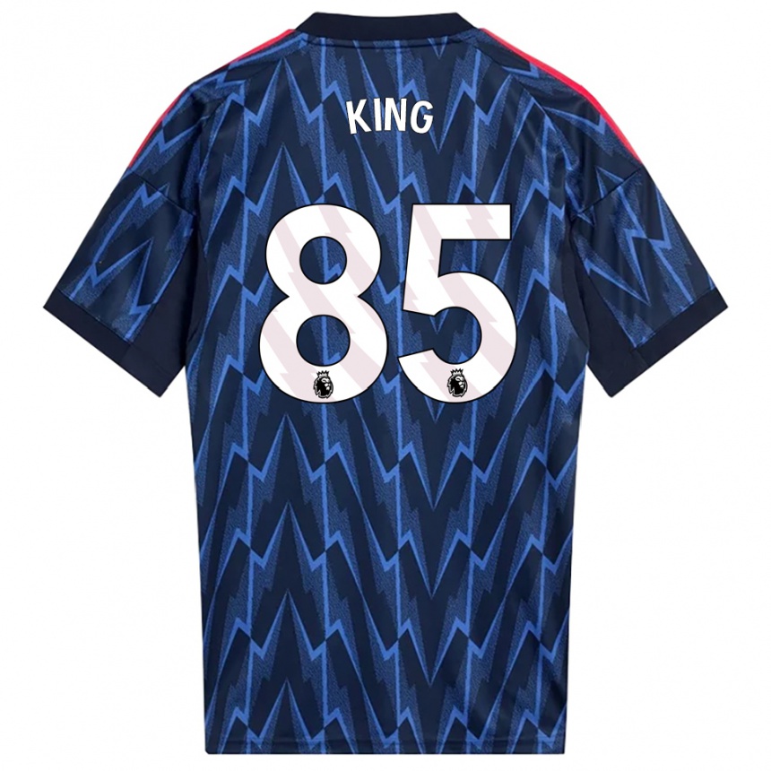 נשים כדורגל Josiah King #85 נייבי אדום הרחק ג'רזי 2025/26