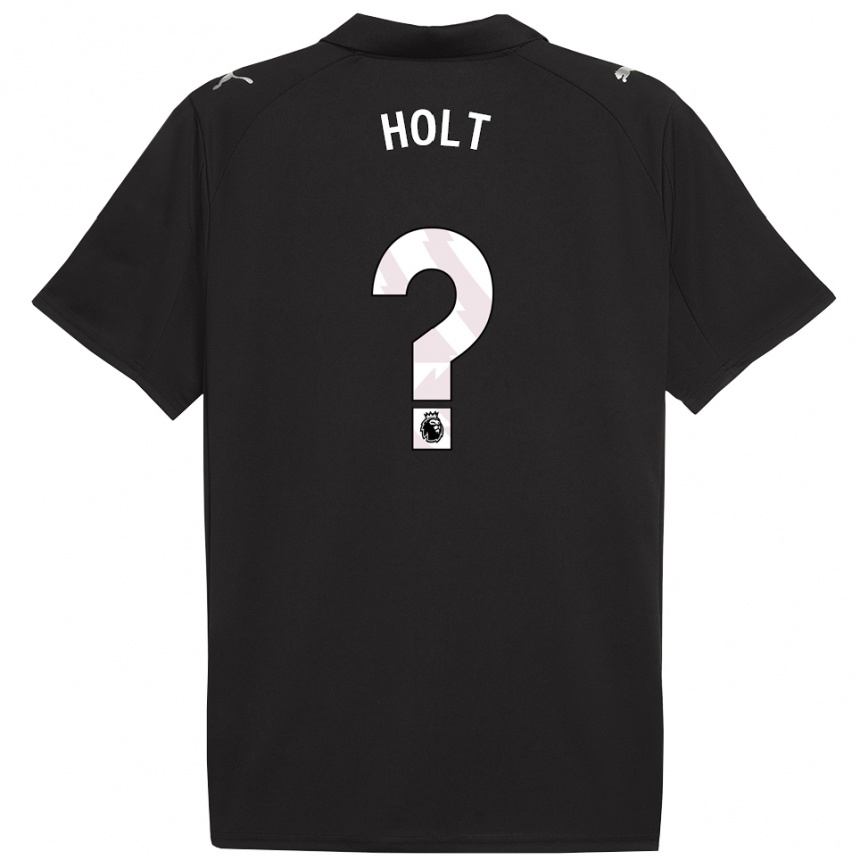 נשים כדורגל Charlie Holt #0 שחור לבן הרחק ג'רזי 2025/26