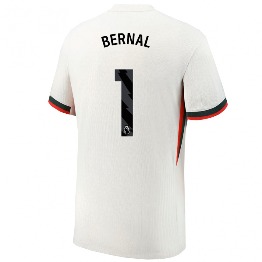 נשים כדורגל Freddy Bernal #1 לבן ירוק הרחק ג'רזי 2025/26