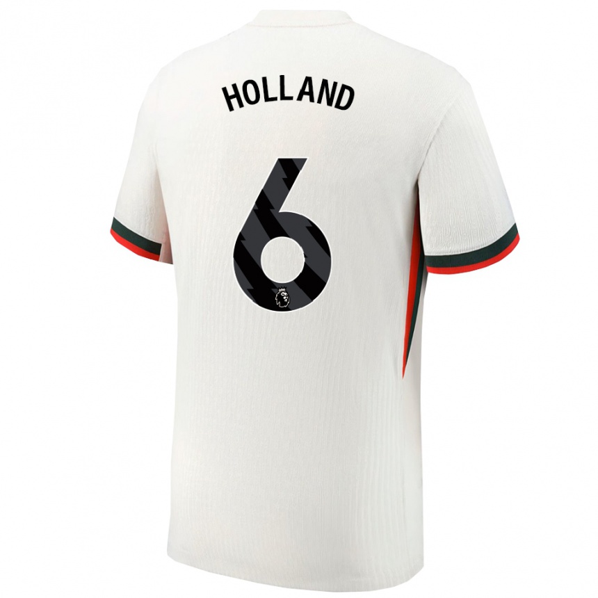 נשים כדורגל Charlie Holland #6 לבן ירוק הרחק ג'רזי 2025/26