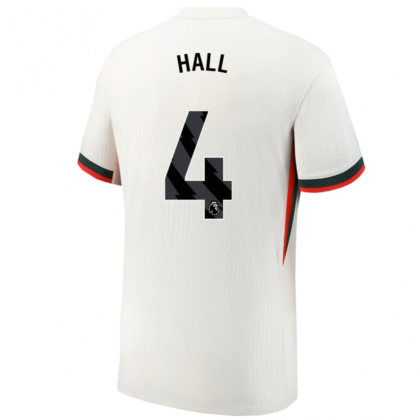 נשים כדורגל Jacob Hall #4 לבן ירוק הרחק ג'רזי 2025/26