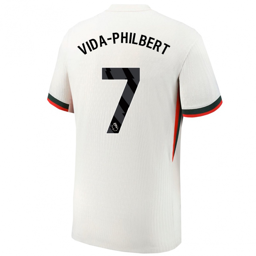 נשים כדורגל Joel Vida-Philbert #7 לבן ירוק הרחק ג'רזי 2025/26