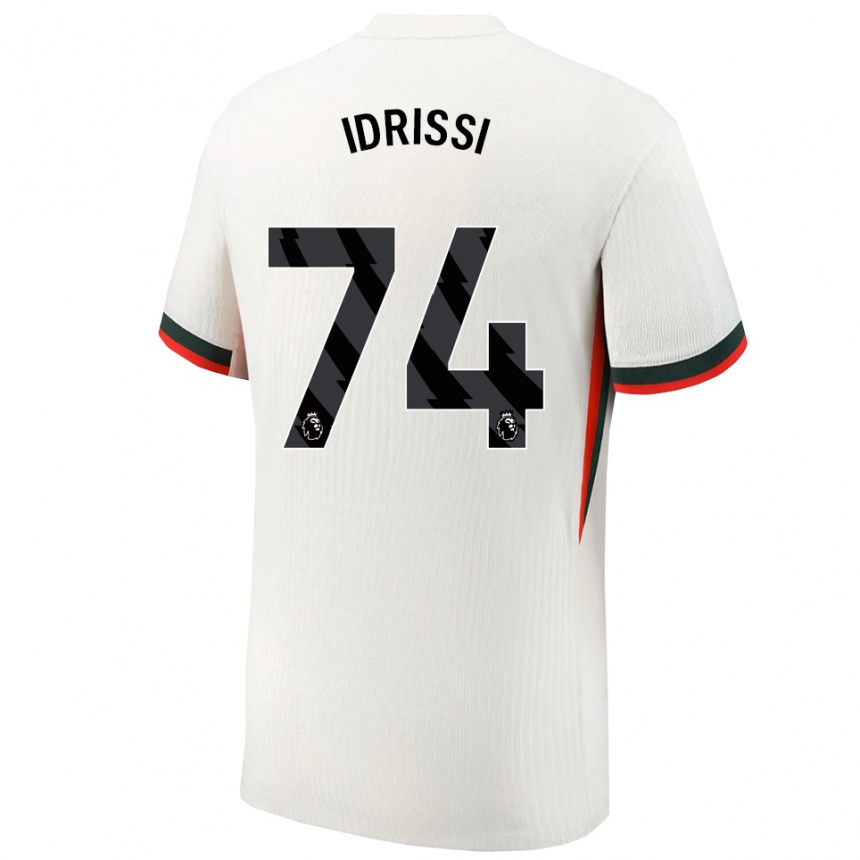 נשים כדורגל Yahya Idrissi #74 לבן ירוק הרחק ג'רזי 2025/26