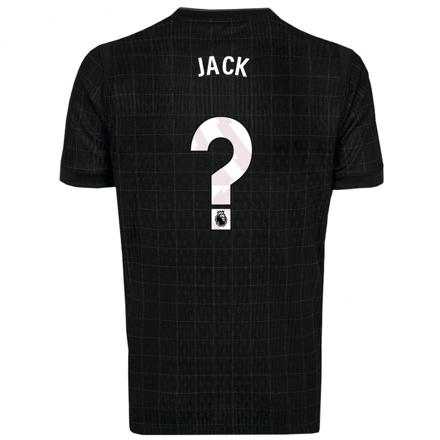 נשים כדורגל Mikel Jack #0 שחור אפור הרחק ג'רזי 2025/26
