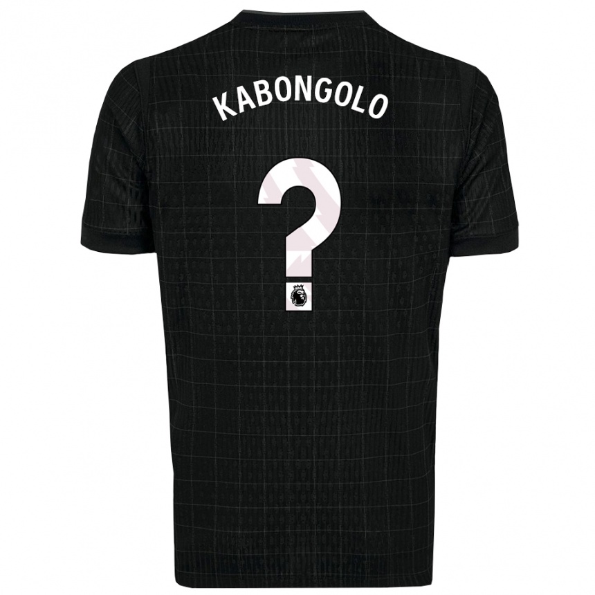 נשים כדורגל Melvyn Kabongolo #0 שחור אפור הרחק ג'רזי 2025/26