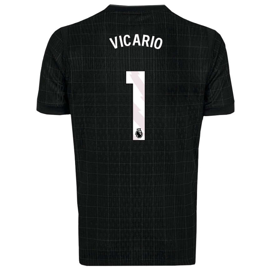 נשים כדורגל גוליילמו ויקאריו #1 שחור אפור הרחק ג'רזי 2025/26