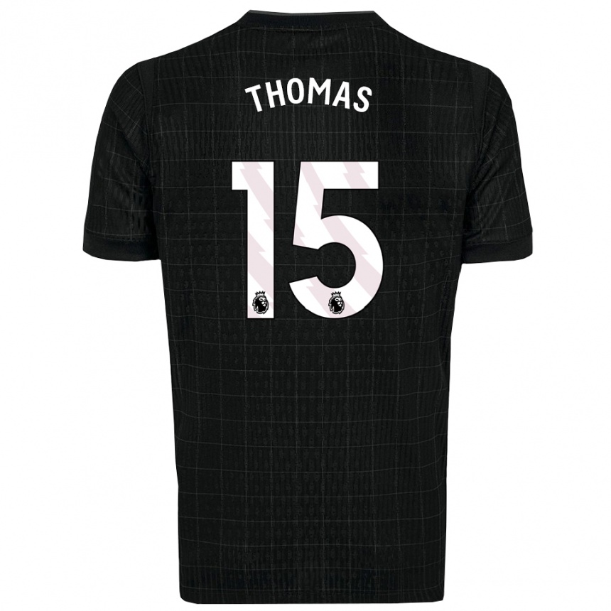 נשים כדורגל Cameron Thomas #15 שחור אפור הרחק ג'רזי 2025/26