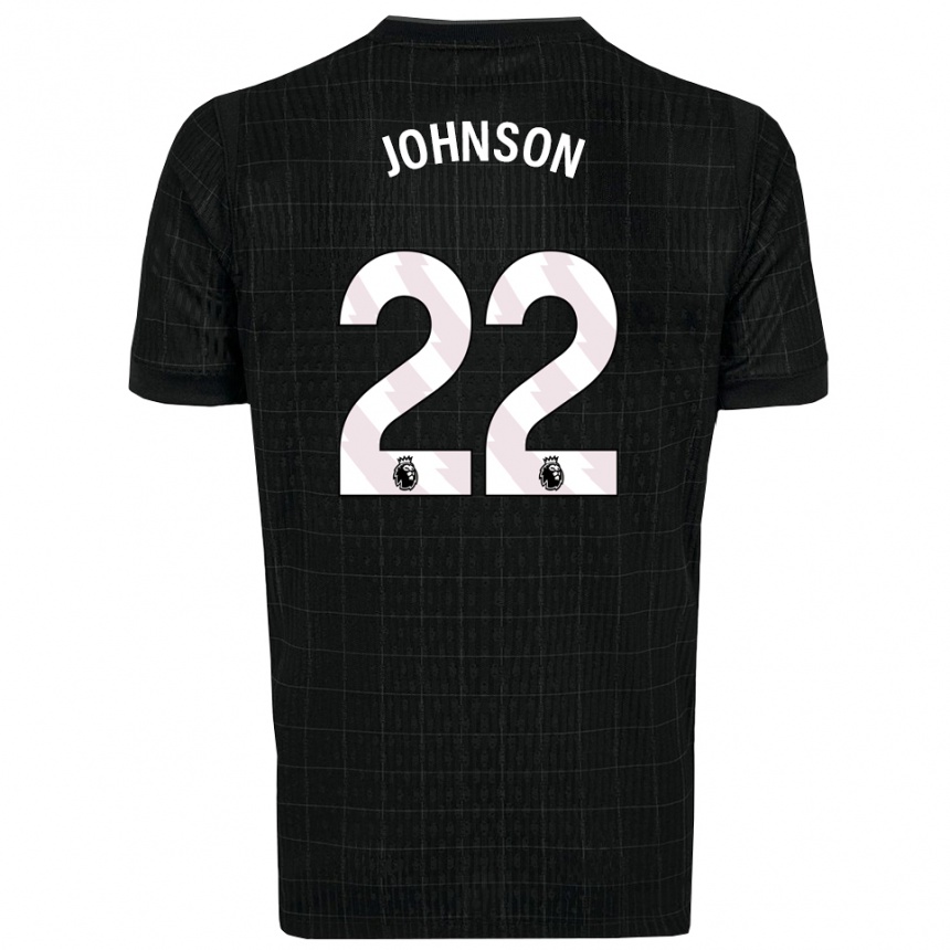 נשים כדורגל ברנן ג'ונסון #22 שחור אפור הרחק ג'רזי 2025/26