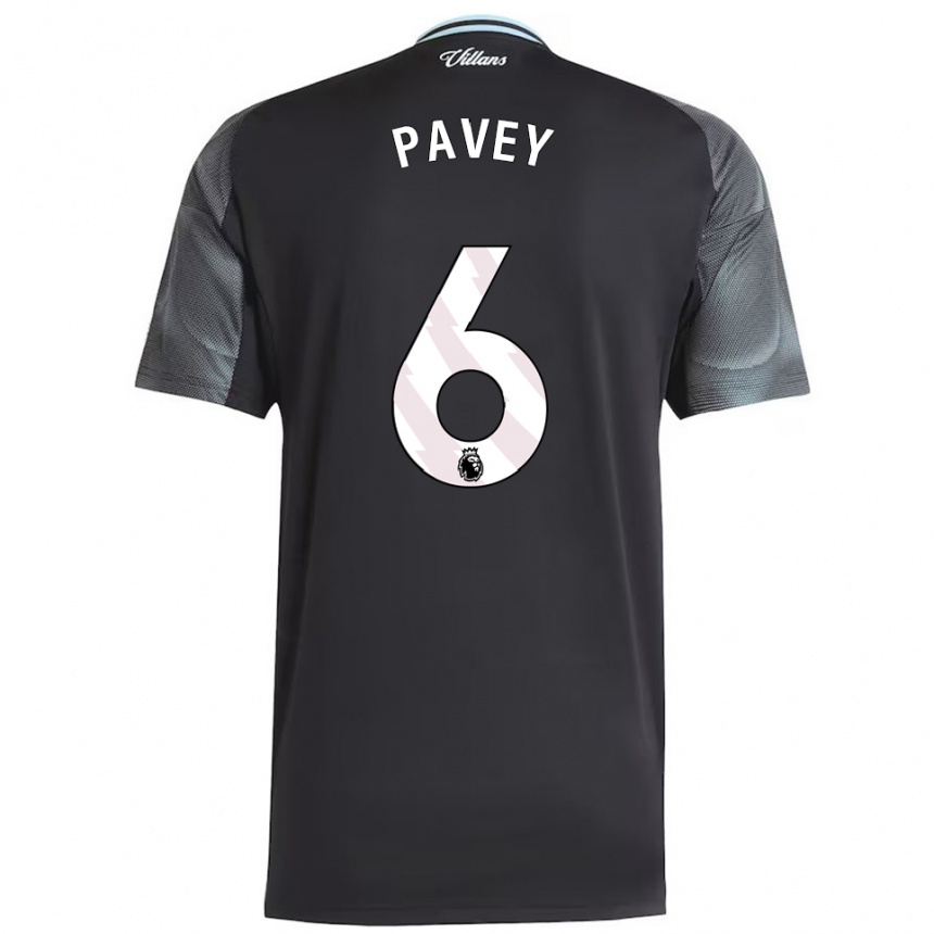 נשים כדורגל Charlie Pavey #6 שחור תכלת הרחק ג'רזי 2025/26