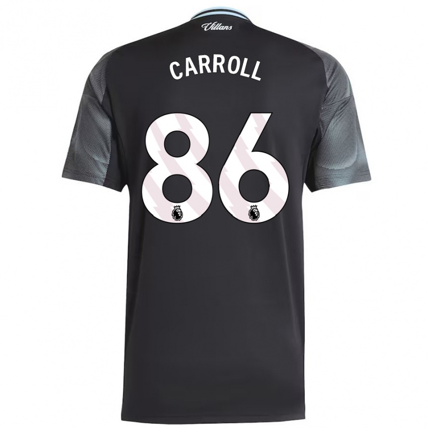 נשים כדורגל Tj Carroll #86 שחור תכלת הרחק ג'רזי 2025/26