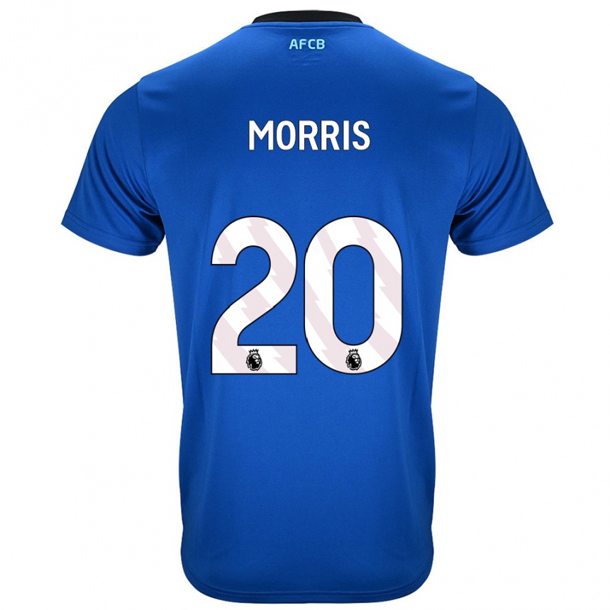 נשים כדורגל Caitlin Morris #20 כחול שחור הרחק ג'רזי 2025/26