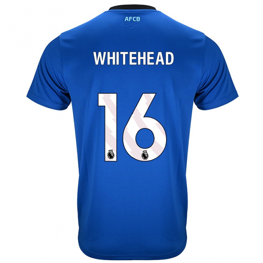 נשים כדורגל Tommy Whitehead #16 כחול שחור הרחק ג'רזי 2025/26