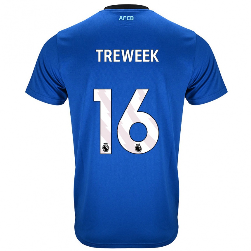 נשים כדורגל Jess Treweek #16 כחול שחור הרחק ג'רזי 2025/26