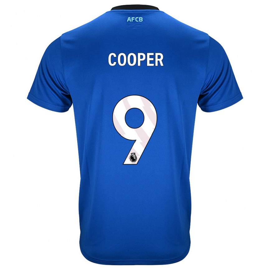 נשים כדורגל Lucy Cooper #9 כחול שחור הרחק ג'רזי 2025/26