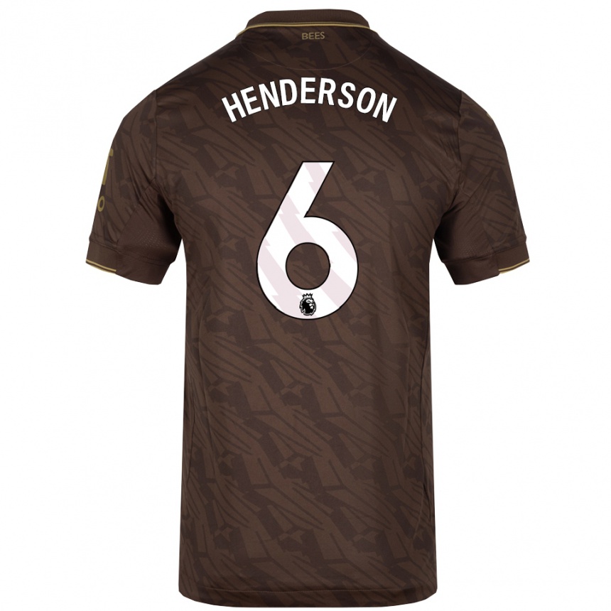 נשים כדורגל ג'ורדן הנדרסון #6 חום זהב הרחק ג'רזי 2025/26