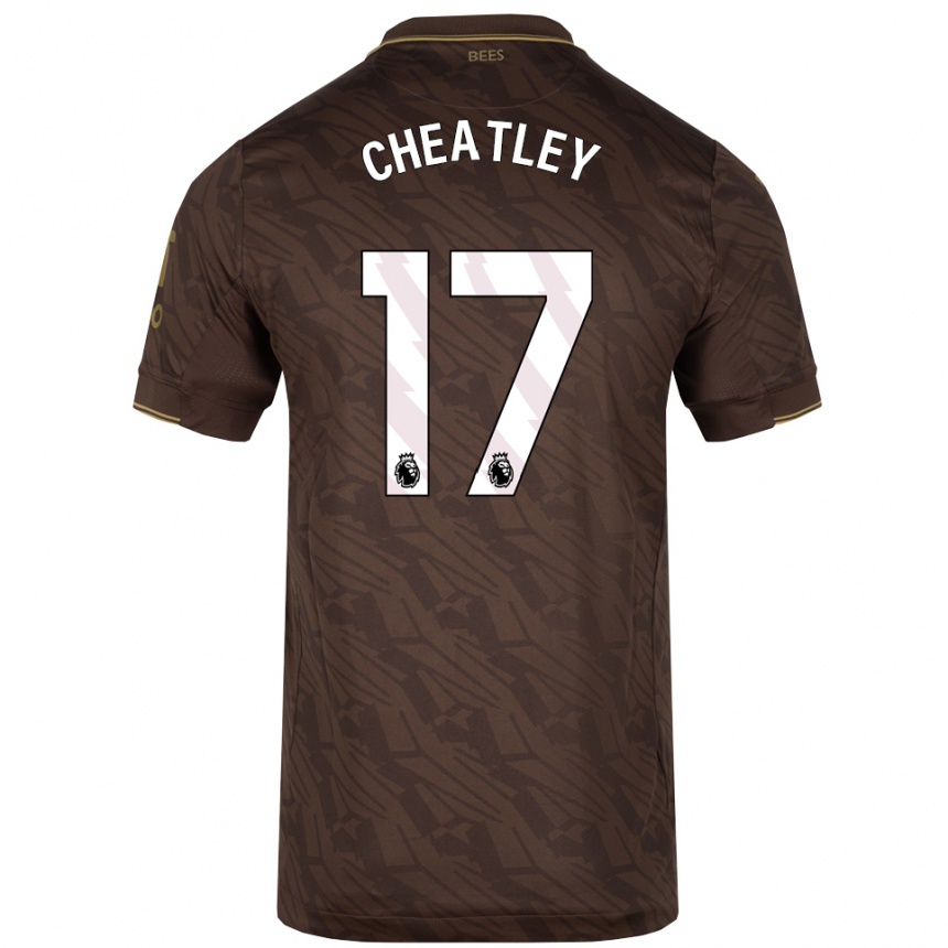 נשים כדורגל Ashley Cheatley #17 חום זהב הרחק ג'רזי 2025/26
