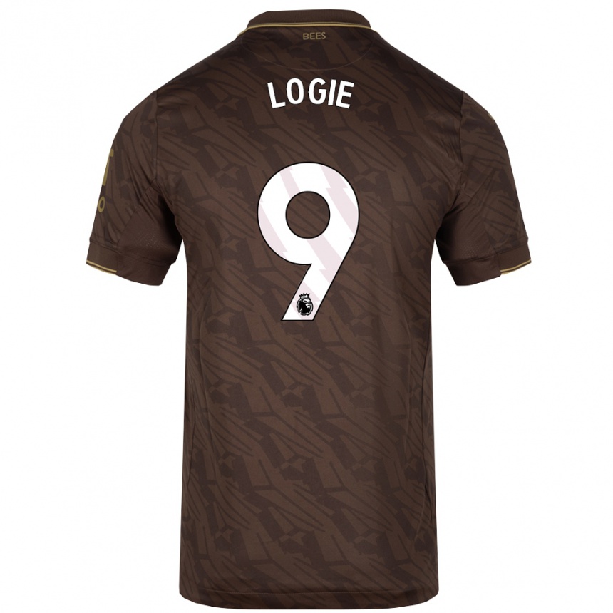 נשים כדורגל Chloe Logie #9 חום זהב הרחק ג'רזי 2025/26
