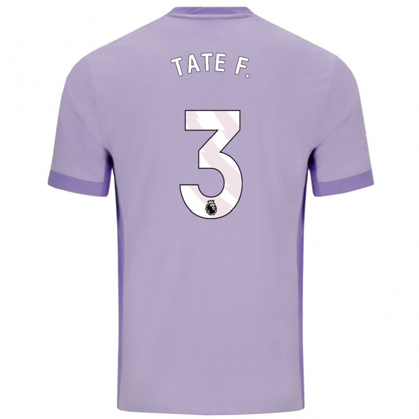נשים כדורגל Tate Ferdinand #3 טארו סגול לבן הרחק ג'רזי 2025/26