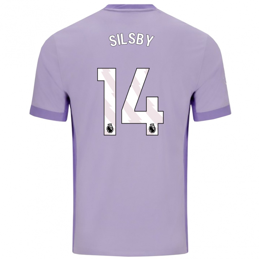 נשים כדורגל Tyler Silsby #14 טארו סגול לבן הרחק ג'רזי 2025/26