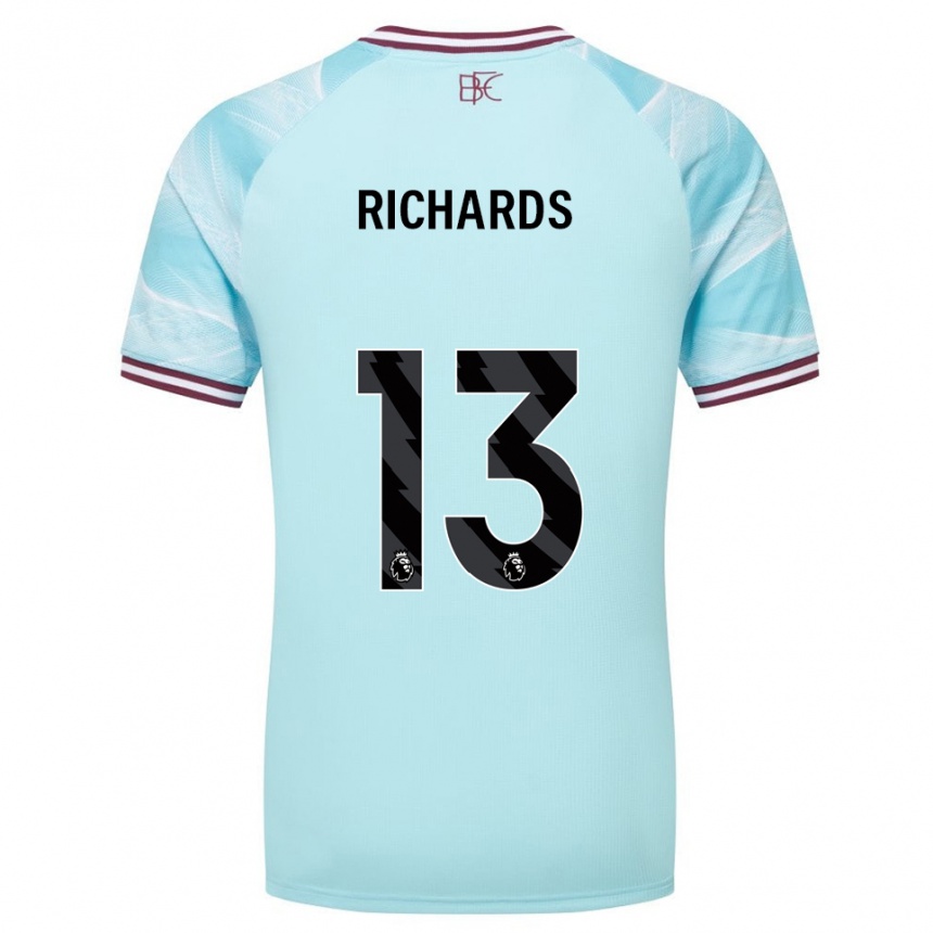 נשים כדורגל Jade Richards #13 תכלת בורדו הרחק ג'רזי 2025/26