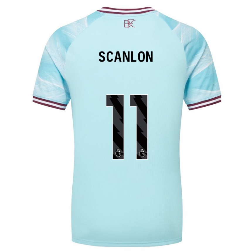 נשים כדורגל Luca Scanlon #11 תכלת בורדו הרחק ג'רזי 2025/26