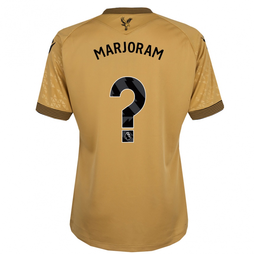 נשים כדורגל Finley Marjoram #0 זהב שחור הרחק ג'רזי 2025/26