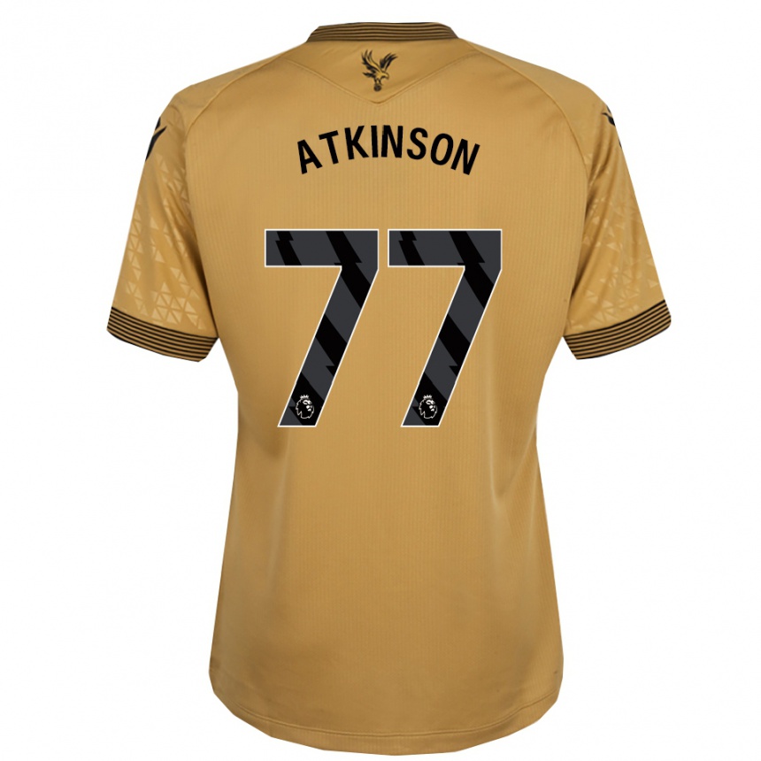 נשים כדורגל Isibeal Atkinson #77 זהב שחור הרחק ג'רזי 2025/26