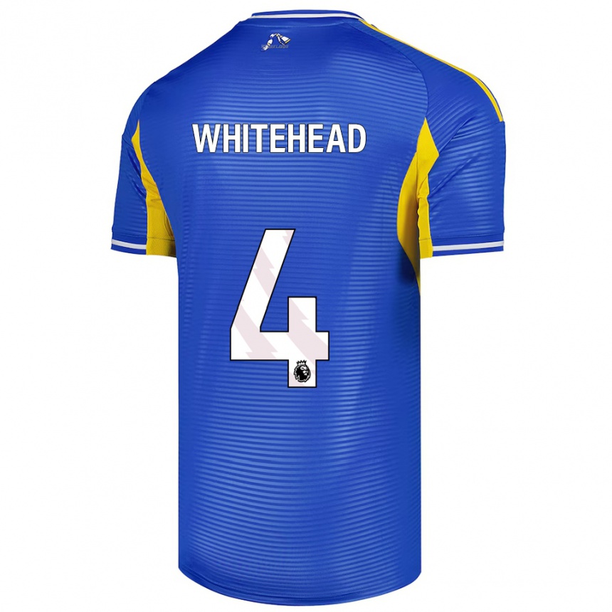נשים כדורגל Louie Whitehead #4 כחול צהוב הרחק ג'רזי 2025/26