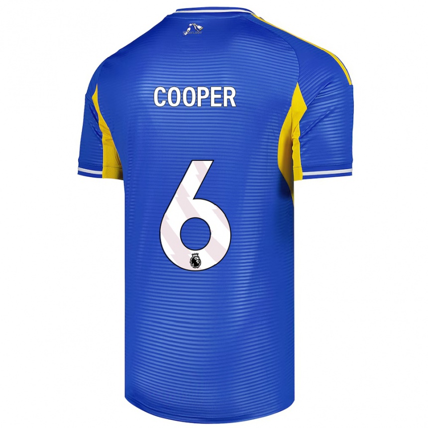 נשים כדורגל ליאם קופר #6 כחול צהוב הרחק ג'רזי 2025/26