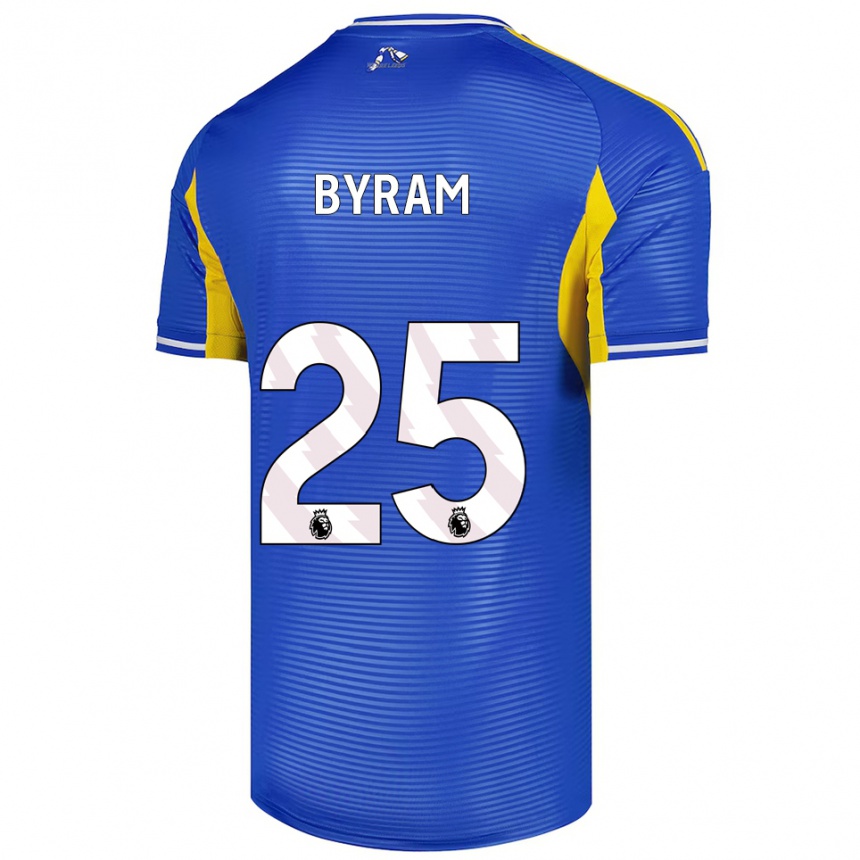 נשים כדורגל סם ביראם #25 כחול צהוב הרחק ג'רזי 2025/26