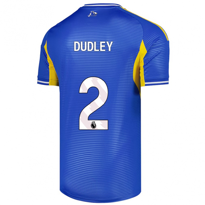נשים כדורגל Louie Dudley #2 כחול צהוב הרחק ג'רזי 2025/26
