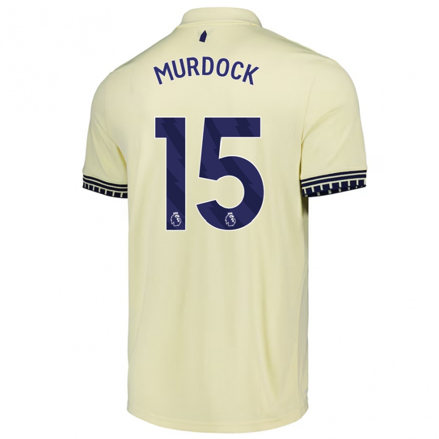 נשים כדורגל Freddie Murdock #15 לבן מלוכלך שחור הרחק ג'רזי 2025/26
