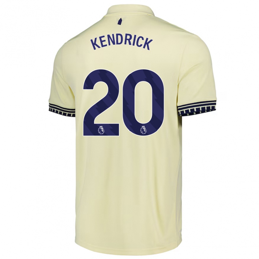 נשים כדורגל Levi Kendrick #20 לבן מלוכלך שחור הרחק ג'רזי 2025/26