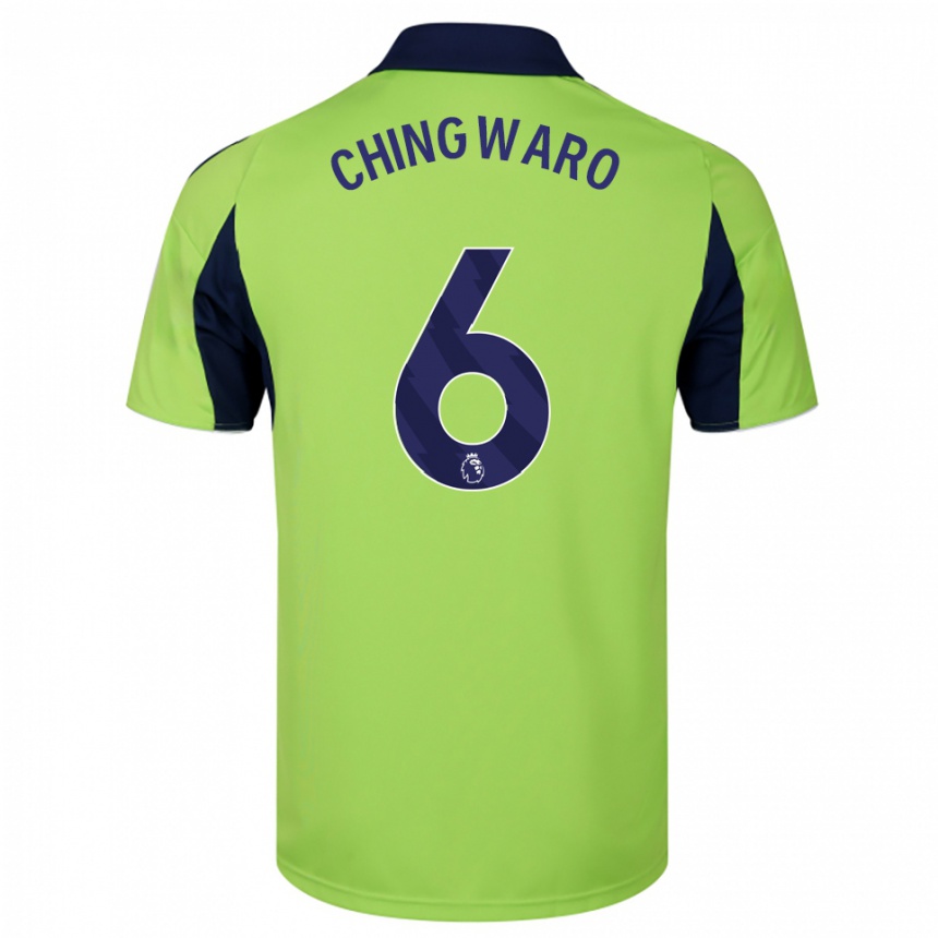 נשים כדורגל Seth Chingwaro #6 ירוק נייבי לבן הרחק ג'רזי 2025/26