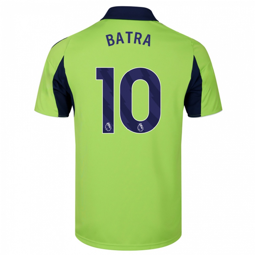 נשים כדורגל Anand Batra #10 ירוק נייבי לבן הרחק ג'רזי 2025/26 נשים כדורגל Anand Batra #10 ירוק נייבי לבן הרחק ג'רזי 2025/26