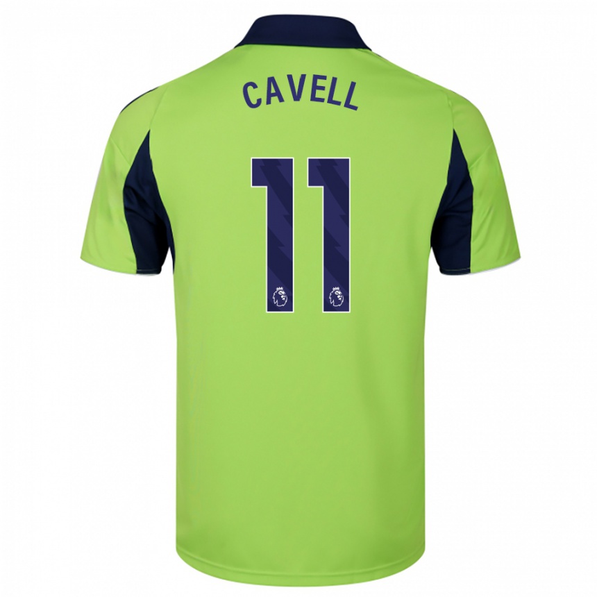 נשים כדורגל Tarrell Cavell #11 ירוק נייבי לבן הרחק ג'רזי 2025/26
