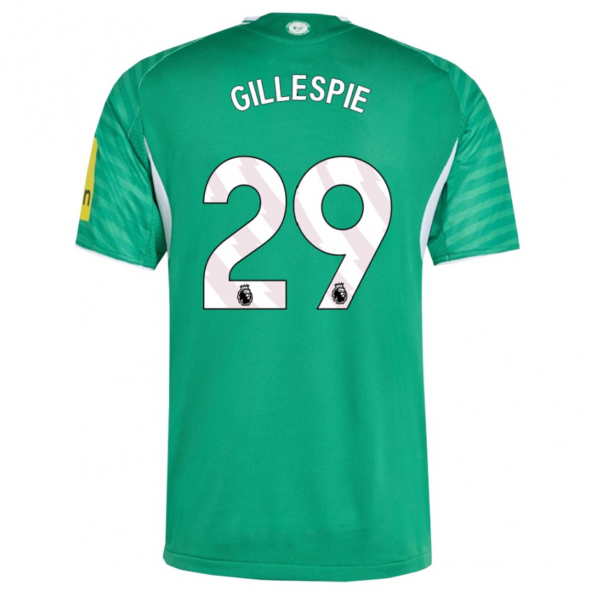 נשים כדורגל מארק גילספי #29 ירוק לבן הרחק ג'רזי 2025/26