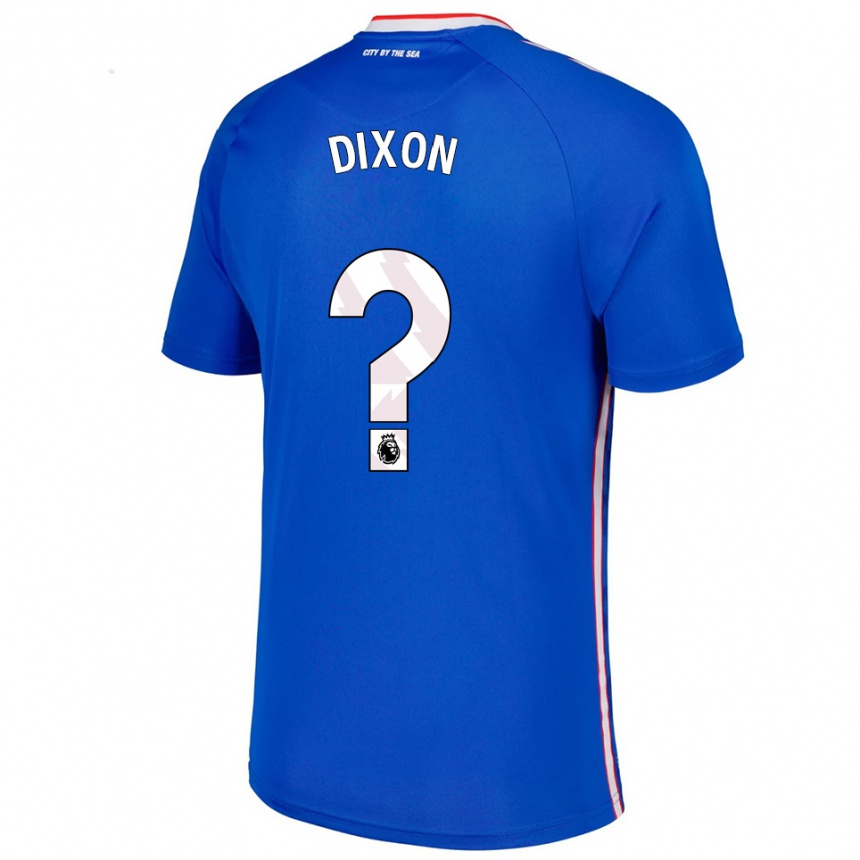 נשים כדורגל Aiden Dixon #0 כחול לבן הרחק ג'רזי 2025/26