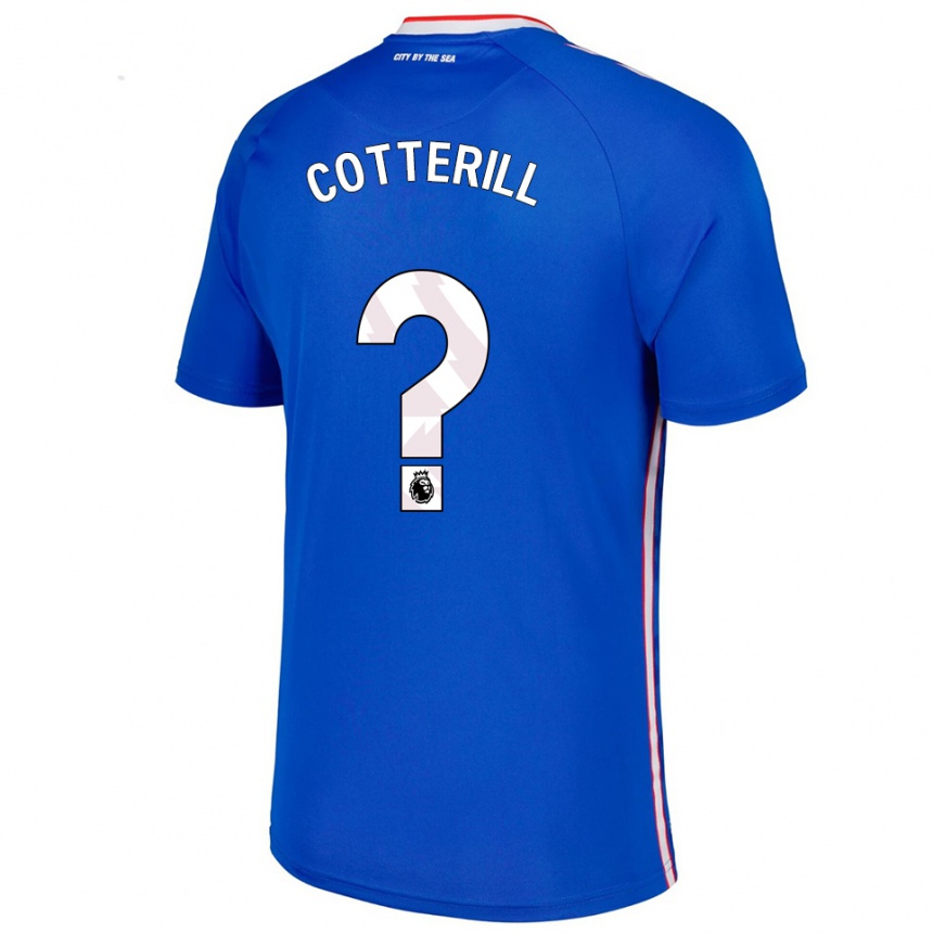 נשים כדורגל Jamie Cotterill #0 כחול לבן הרחק ג'רזי 2025/26