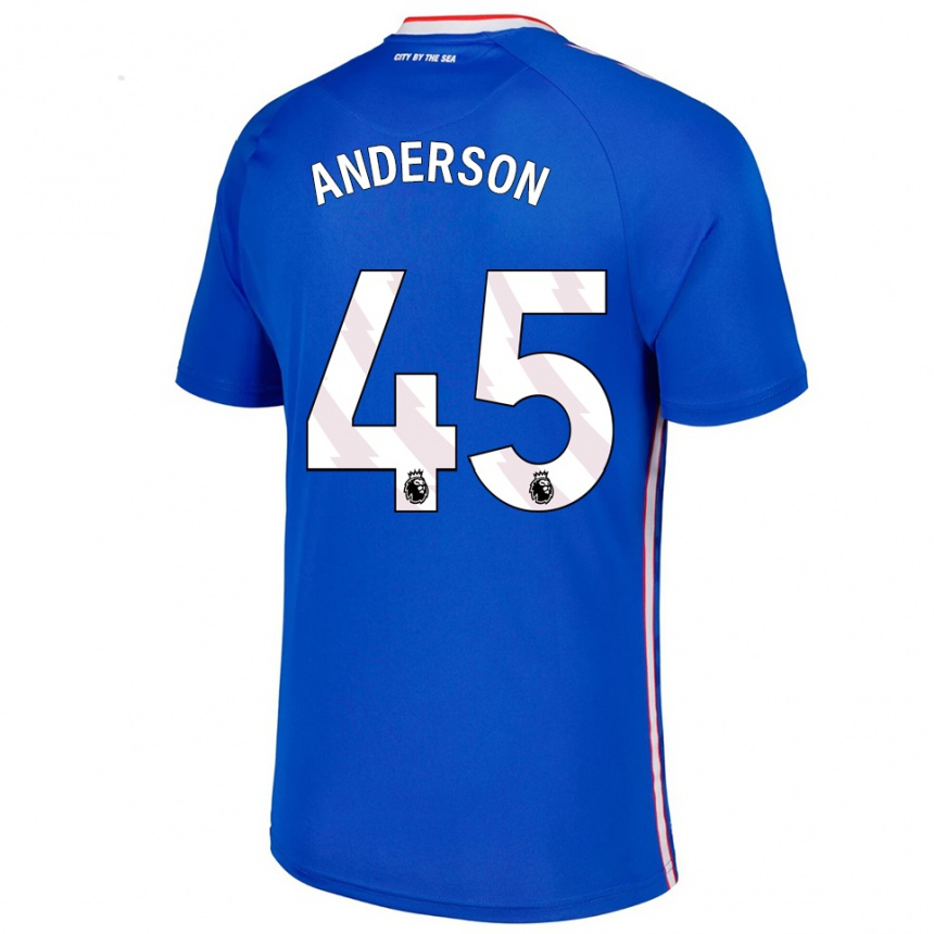 נשים כדורגל Joe Anderson #45 כחול לבן הרחק ג'רזי 2025/26